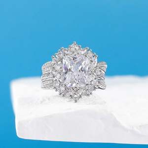 ชุดแหวนแต่งงานเงินสเตอร์ลิงสุดหรูจาก Jeulia สำหรับวันครบรอบ - Product Image 5