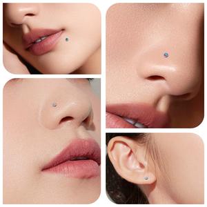 Youkeen Sieraden Opaal Push In <span class=keywords><strong>Labret</strong></span> Top Piercing Sieraden G23 Titanium Einde Draadloze Top Oor Gouden Helix Groothandel Kosten - Product Image 1