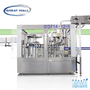 เครื่องบรรจุเครื่องดื่มอัดลมไฟฟ้าแบบโมโนบล็อก 3-in-1 ยี่ห้อ Great Wall ความแม่นยำสูง 3000-4000 ขวดต่อชั่วโมง พร้อมระบบล้างอัตโนมัติ วัสดุไม้ - Product Image 3