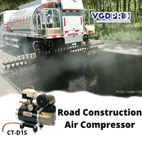 Mini pompe de compresseur d'air à suspension pneumatique embarquée 12V haute efficacité résistant aux intempéries à cycle de service DC sans huile