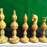 Top vente 4 pouces à la main en bois jeu d'échecs haute qualité Backgammon Table boîte en carton emballage pour jeux de société pour enfants