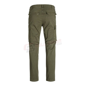 Factory Price <b>Men's</b> Casual Cargo Pants Customized Mid Canvas Fabric <b>Trousers</b> Lightweight Straight Pattern for Outdoor Hiking - Product Image 2