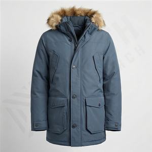 Men's Casual Winter Jacket High-Grade Windbreaker Parka Hood Waterproof Reversible Trend <b>Coat</b> Season Thermal Warm Outerwear - Product Image 1