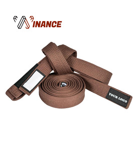 Ceinture Bjj Arts Martiaux Jiu Jitsu Ceintures 100% Coton sur mesure Ceinture de Jiu Jitsu Brésilien - Product Image 5