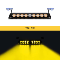Nueva Luz de Advertencia para Automóvil, 12V, Súper Brillante, 8 LED, Luz Estroboscópica de Emergencia, Luz Intermitente para Parabrisas, para Automóviles, Vehículos y Camiones