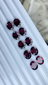 พลอยโกเมนโรโดไลต์ธรรมชาติขนาด10x8มม. ได้รับการรับรองว่ามีสีที่ยอดเยี่ยมอัญมณีหลวม28.66กะรัต - Product Image 4