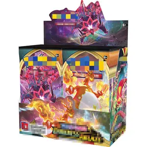 Ensemble de cartes Booster pokémon français espagnol anglais, jeu de cartes à collectionner jeu de société paire de cartes pokémon 360 feuilles