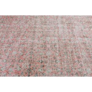 Alfombra de 6,5x10 pies, Alfombra Turca Vintage, Alfombra Ikat Roja y Gris - Product Image 5