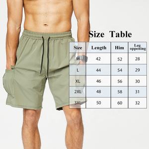 กางเกงขาสั้นออกกำลังกายผู้ชายน้ำหนักเบาระบายอากาศได้ดีมีเชือกผูกเอวกระเป๋าด้านข้างผ้าสแปนเด็กซ์จัดส่งแบบ DP - Product Image 5