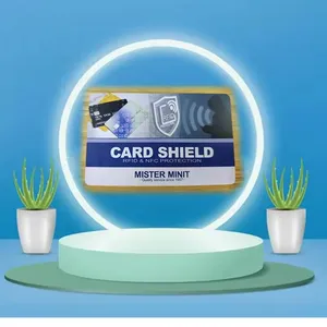 Custom Design Signal Shield Blocker Credit Card Protector RFID Blocking Anti Theft Card