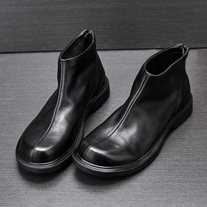 Chaussures décontractées légères avec semelle absorbant la transpiration et structure flexible, chaussures de tous les jours pour hommes, chaussures en cuir - Product Image 2