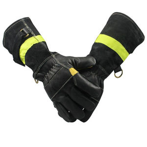 Gants de sécurité de haute qualité Prix de vente en gros Gants de sécurité ignifuges Vente chaude Prix bas Cuir Meilleurs gants de sécurité pour pompiers - Product Image 2