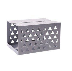 Caja de pañuelos de mesa de Metal de hierro de diseño moderno decoración del hogar fabricante al por mayor caja de pañuelos exportador - Product Image 4