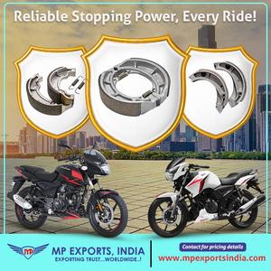 Brake <b>Shoe</b> Assy for 2-Wheeler Motorcycles Durable Accessories Long Lasting and Asbestos Free - Product Image 5