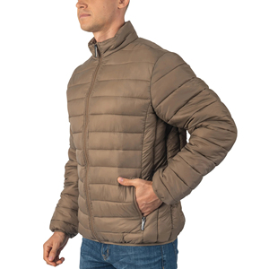 Wholesale Custom Men's Stand Collar Winter <b>Waterproof</b> <b>Padded</b> Bubble <b>Jacket</b> Quilted Outdoor Custom Puffer <b>Jacket</b> Men - Product Image 2