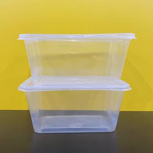 Custom printing logo Disposable Plastic 1000ml PP Rectangular Take Out Food Container Freezer Safe Food Container <b>with</b> <b>lids</b> - Product Image 5