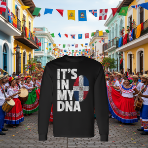 Débardeur à manches longues Fierté de la République Dominicaine - C'est dans mon ADN - Chemise promotionnelle Racines Nationales - Product Image 3