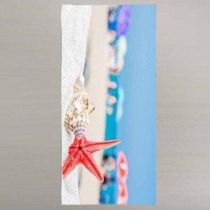 Toalla de playa de algodón personalizable 350 GSM Digital impresa con estilo Tropical para gimnasio Vacaciones verano tomar el sol 43 - Product Image 1