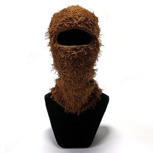 Pasamontañas de Punto Desgastado al por Mayor con MOQ Bajo, Pasamontañas de Esquí de Una Sola Abertura, Cubre Rostro Completo, Envío DDP - Product Image 6