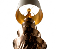 Lampe de table en métal haut de gamme METAL WAVE, modèle 10178, pour chambre à coucher, lecture, style moderne du milieu du siècle, luxe, écologique, intérieur 36
