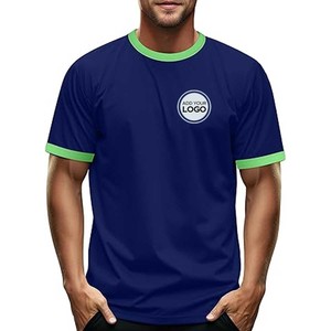 Custom Apparel-Camiseta de manga corta con cuello redondo 50/50 Ringer para hombre - Product Image 5