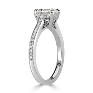Anillo de Diamantes Ovalados de Media Eternidad, Hermoso Diseño Delgado y Resistente, Anillo de Boda de Oro Macizo con Diamantes Cultivados en Laboratorio - Product Image 4