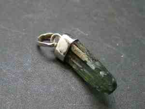 Pendentif Moldavite fait main en argent Sterling véritable pierre de Tektite tchèque Style Vintage bijoux spirituels - Product Image 4