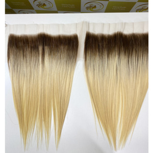 วิกต่อผมสีบลอนด์แบบคู่สุดสวยสวยทำจากผมมนุษย์แท้ - Product Image 4