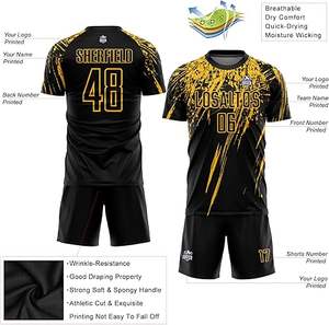 Ropa de fútbol profesional para niños 100% poliéster Color sólido Nuevo estilo Calidad Premium Último diseño a la venta - Product Image 3