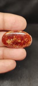 Granate Hessonita Natural de Calidad, Corte Cabujón Plano en Forma de Pera, Color Marrón, Gema Suelta, del Fabricante, Compre Ahora - Product Image 2