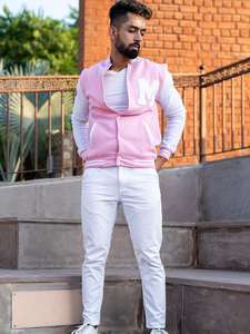 แจ็กเก็ตเบสบอลเลตเทอร์แมนสำหรับผู้ชายเสื้อแจ็กเก็ตหนังปักลาย - Product Image 6