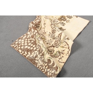 Vintage 2.3x4 ft Small Rug, Turkish Rug, <b>Brown</b> Patchwork Rug - Product Image 4