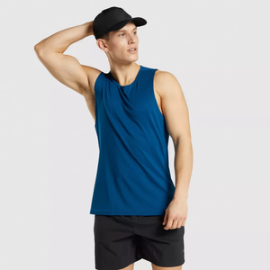 Débardeurs en coton pour hommes Chemises sans manches à bas prix pour la salle de sport, le fitness, le sport, vêtements d'été décontractés, vente en gros - Product Image 1