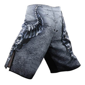 Short MMA style rue pour hommes avec logo personnalisé respirant non tissé respirant pour les arts martiaux porter des motifs solides à des prix abordables - Product Image 3
