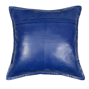 Housse de coussin en cuir fabriqué au Pakistan pour salon, broderie Design housses de coussins en cuir de haute qualité - Product Image 2