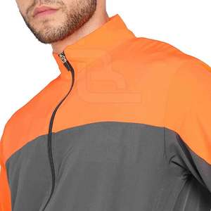 Conjunto de ropa deportiva de nailon de algodón y poliéster de alta calidad, chándal transpirable de invierno de talla grande, lado de bloque de Color ecológico - Product Image 5