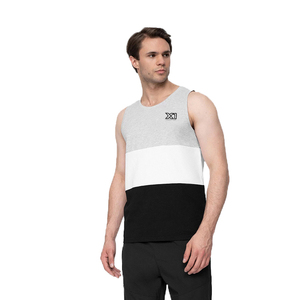 Débardeurs décontractés coupe ample de haute qualité pour hommes personnalisés col en O trois tons couleur rayure imprimé meilleurs prix respirant sportif - Product Image 1