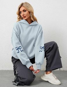 Sudadera con capucha de gran tamaño Streetwear para hombres y mujeres Sudadera con capucha de peso pesado con diseño de lazo de hombro caído Tela de calidad premium - Product Image 2