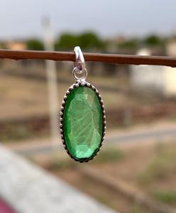 Diseño único peridoto 925 colgante de plata esterlina colgante de plata para las mujeres forma ovalada joyería de peridoto de plata - Product Image 4