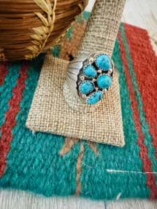 Thiết Kế Mới Navajo 925 Sterling Silver Bạc Tự Nhiên Turquoise Cụm Vòng Cổ Điển Đá Quý Vòng Nam Giới Của & Phụ Nữ Đồ Trang Sức Phương Tây - Product Image 2