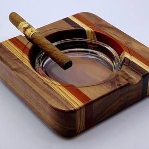 ที่เขี่ยบุหรี่ไม้โบราณแบบดั้งเดิมที่เขี่ยบุหรี่พิมพ์ลายคุณภาพสูง - Product Image 2