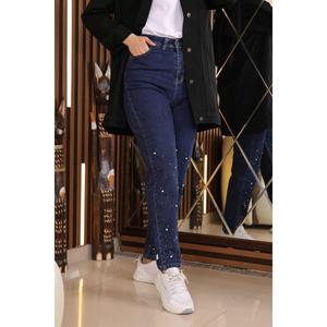 Pantalones Vaqueros PantolonStone de Estilo Casual y Corte Regular con Diseño de Piedras en Spandex/Poliéster - Product Image 3
