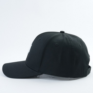 High Quality Custom Structured Baseball Sports Cap for Adults <b>Black</b> Cotton Fabric Curved Embroidery Logo Outdoor <b>Hat</b> - Product Image 4