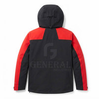 Veste de ski pour homme personnalisée, à capuche, imperméable, coupe-vent, réversible, en nylon et polyester, pour le snowboard, les sports de plein air, chaude et légère