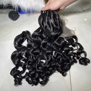 Недорогие 100 человеческие волосы для наращивания, необработанные вьетнамские натуральные волосы Remy от поставщика DHL, волнистые черные двойные волосы