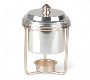 Attractive Casserole Hot pot Serving <b>Dish</b> Finest Quality With Lid Handle Chafing <b>Dish</b> In Silver Look Party Buffet Serving Usage - Product Image 4