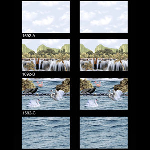 Digital esmaltado 30*45 12*18 300*450 cerámica 3D molde estilo azulejo de pared para Interior Exterior Hogar y Bar Decoración - Product Image 1