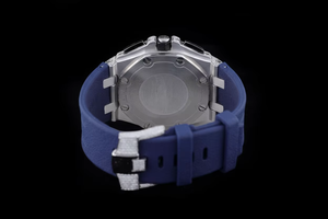 Reloj de Pulsera Estilo Hip Hop Original, Cuarzo, Completamente Engastado con Diamantes Moissanite, Claridad VVS, Correa de Acero Inoxidable, Diseño Antiguo, Edición Limitada - Product Image 5