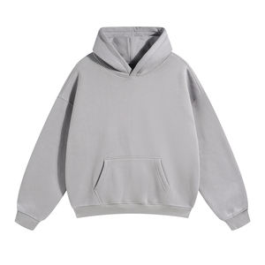 Streetwear décontracté pour hommes et femmes sweats à capuche en coton doux sweats à la mode Design solide élégant tissu tricoté uni teint hiver - Product Image 5