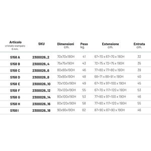 S158คอร์นฟลาวเวอร์สีฟ้าขนาด6มม. บานเลื่อนตู้เข้ามุมขนาด75x75x190ชม. ชนิดปรับได้ - Product Image 4